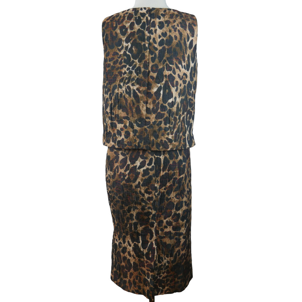 LAFAYETTE 148 Leopard Pencil Skirt and Shell Set Size 6 - Picture 2 of 11